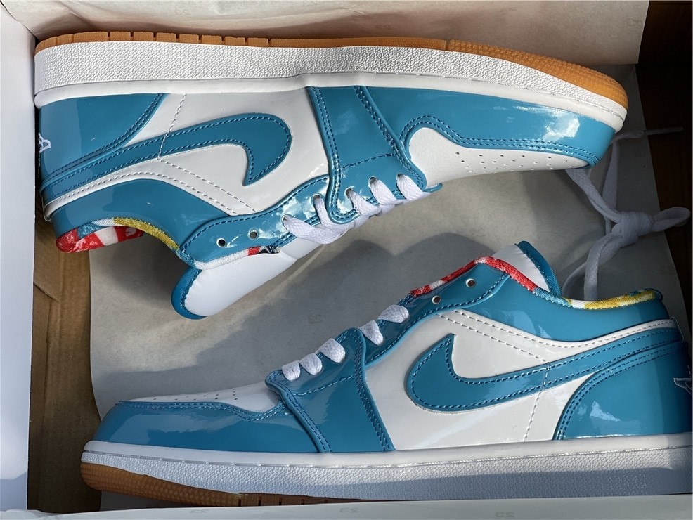 Air Jordan 1 Low Barcelona Print DC6991-400