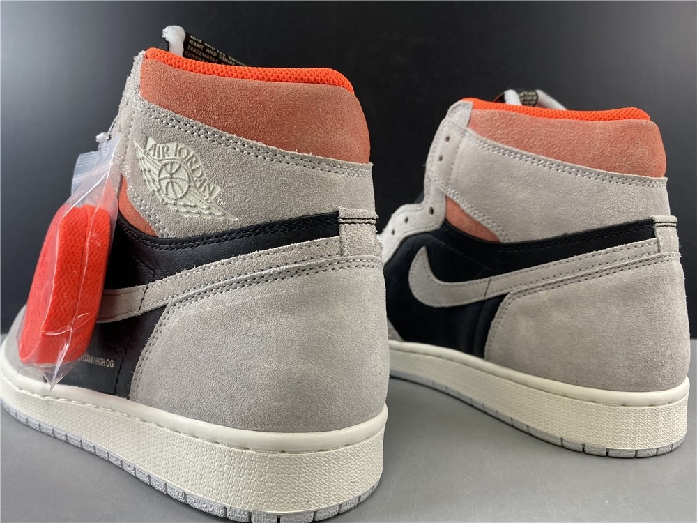 Air Jordan 1 Neutral Grey Hyper Crimson 555088-018