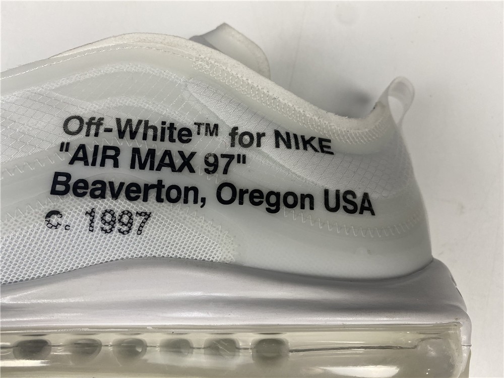 Off White X Air Max 97 The Ten White Cone Ice Blue AJ4585-100
