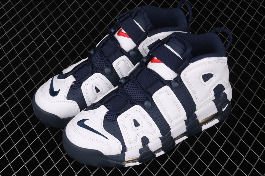 Nike Air More Uptempo “Olympic” White/Midnight Navy  414962-104