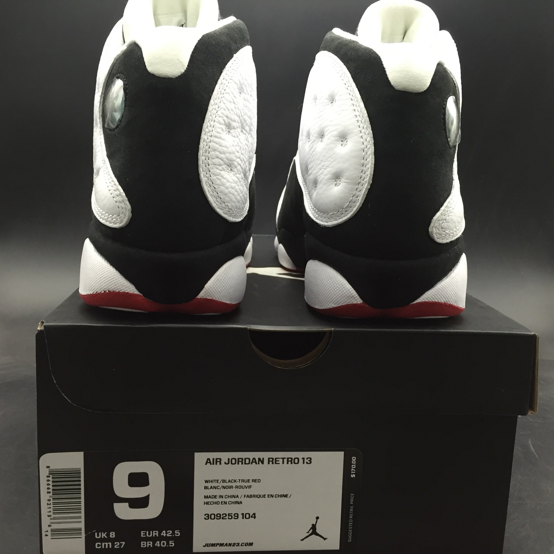 Air Jordan 13 Retro "HE GOT GAME" white/ black-true red  309259-104