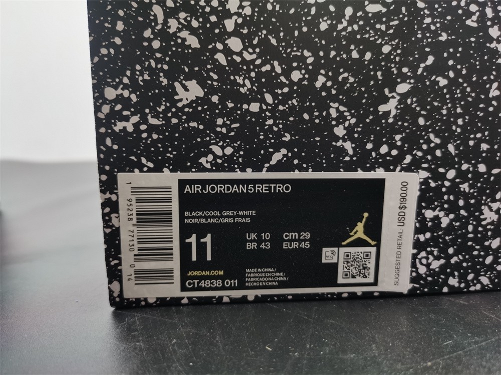 Air Jordan 5 “Oreo” CT4838-011
