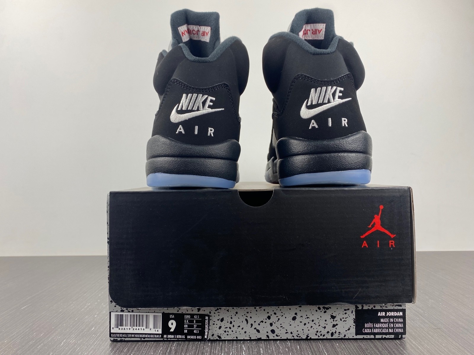 air Jordan 5 Retro Black Metallic 845035-003