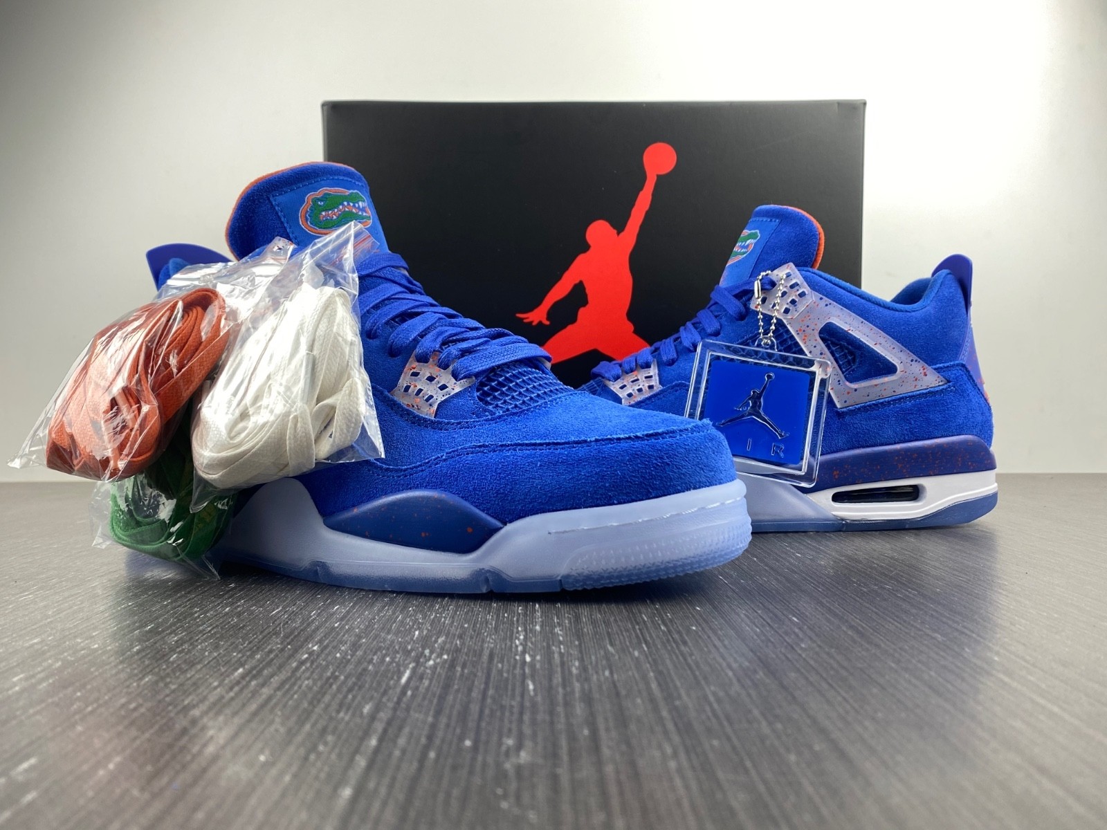 Air Jordan 4 Retro Game Royal UNI Orange White AJ4-1032111