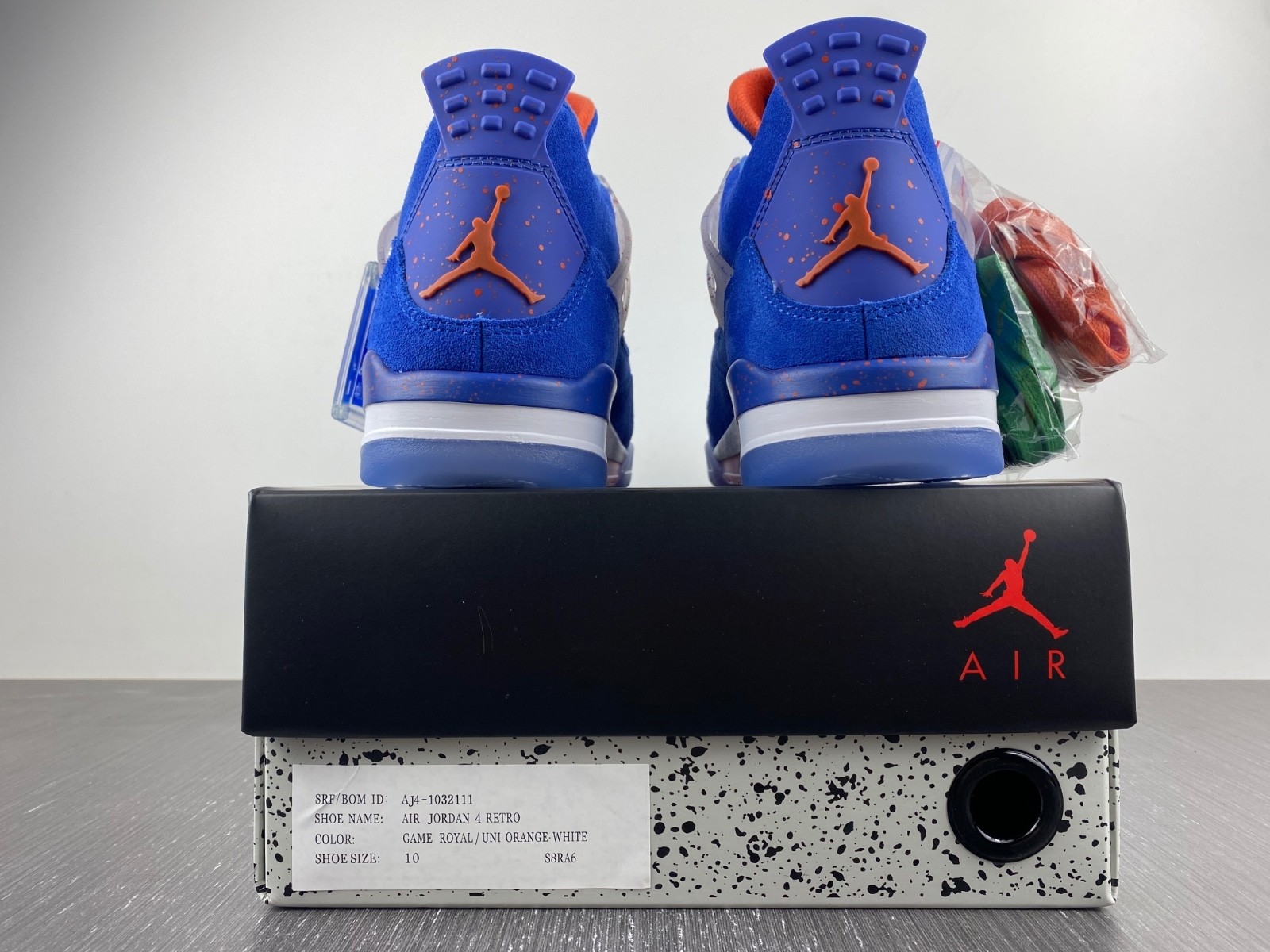 Air Jordan 4 Retro Game Royal UNI Orange White AJ4-1032111