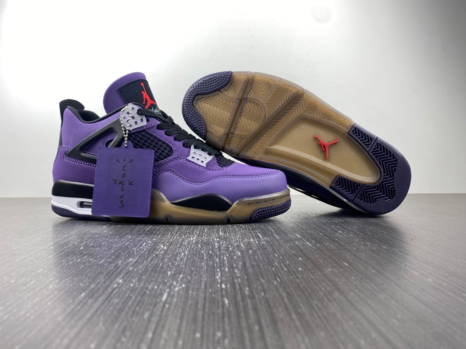 TRAVIS SCOTT X AIR JORDAN 4 IN PURPLE