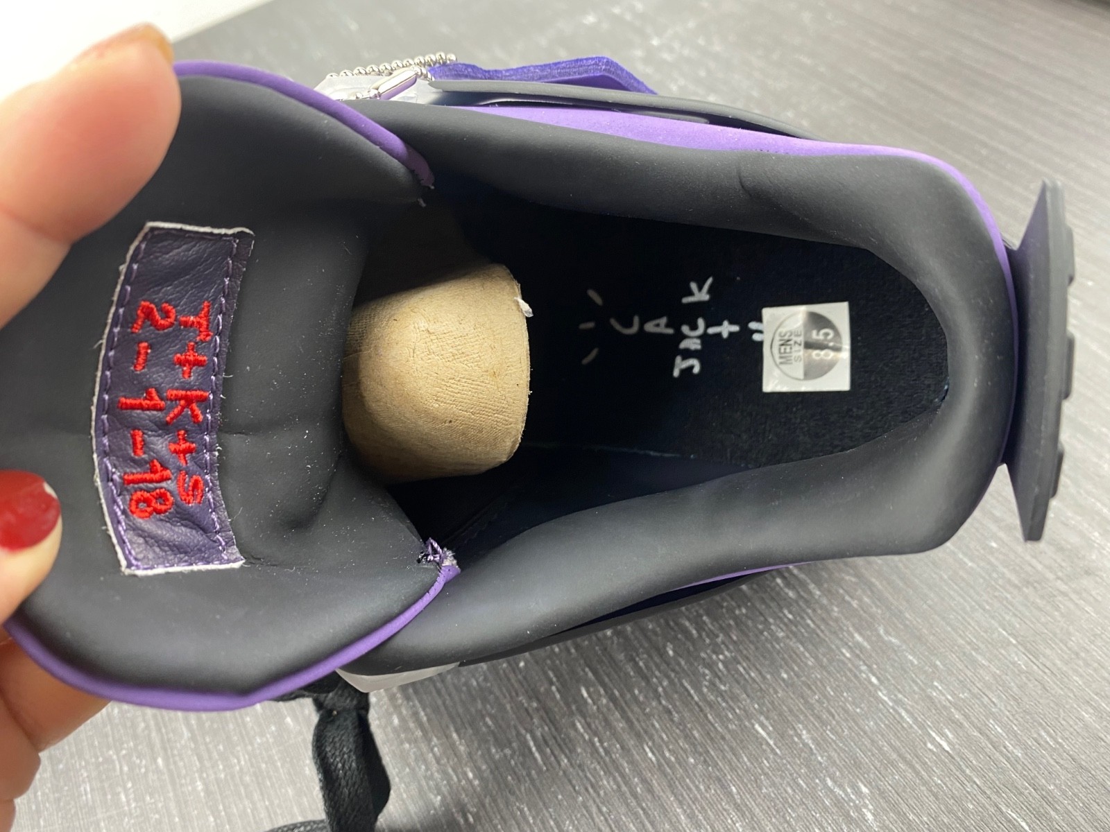 TRAVIS SCOTT X AIR JORDAN 4 IN PURPLE