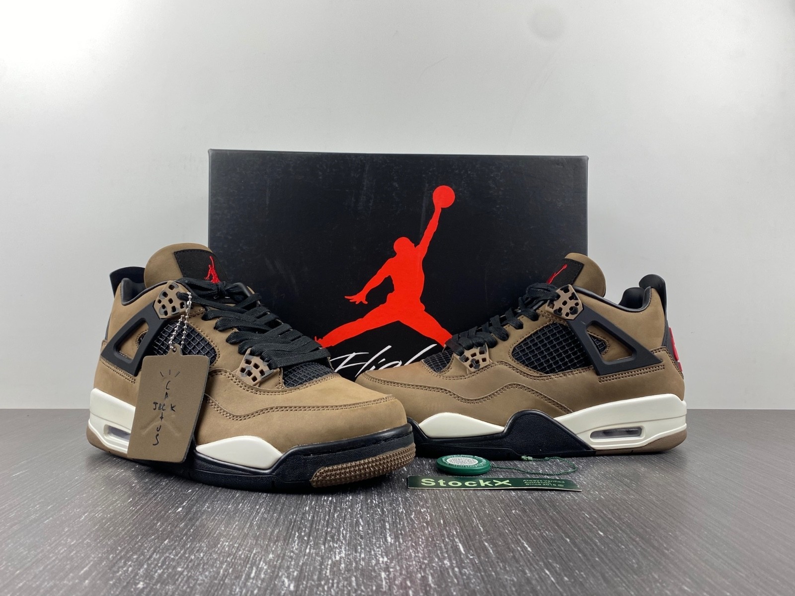 Travis Scott x Air Jordan 4 Olive AJ4-882335