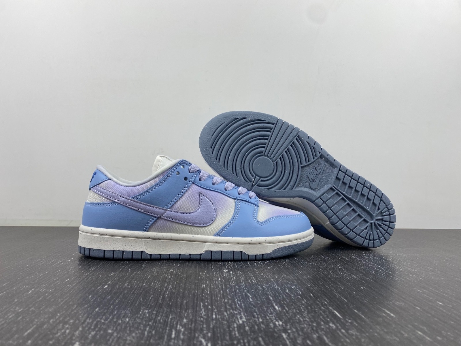 Nike Dunk Low Blue Canvas Womens | FN0323-400