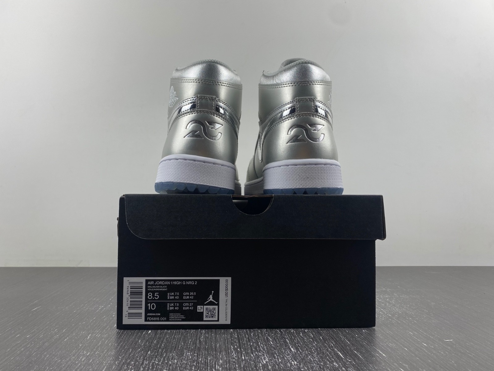 Air Jordan 1 High Golf Gift Giving Metallic Silver FD6815-001
