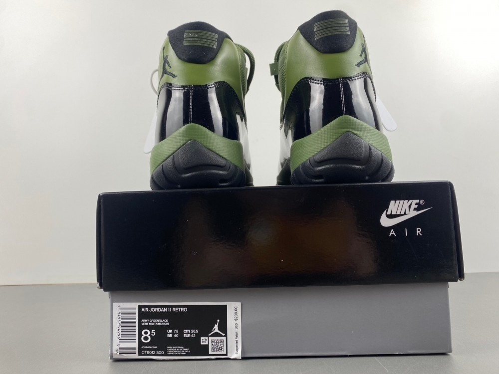 Air Jordan 11 Retro ARMY GREEN BLACK CT8012-300