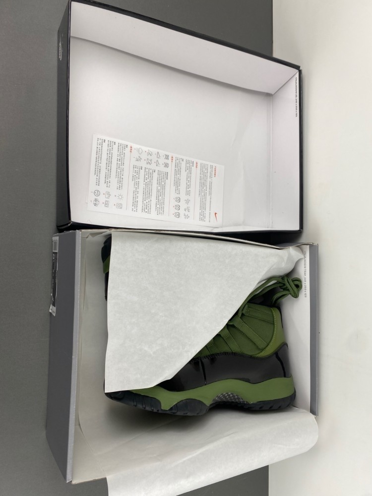 Air Jordan 11 Retro ARMY GREEN BLACK CT8012-300