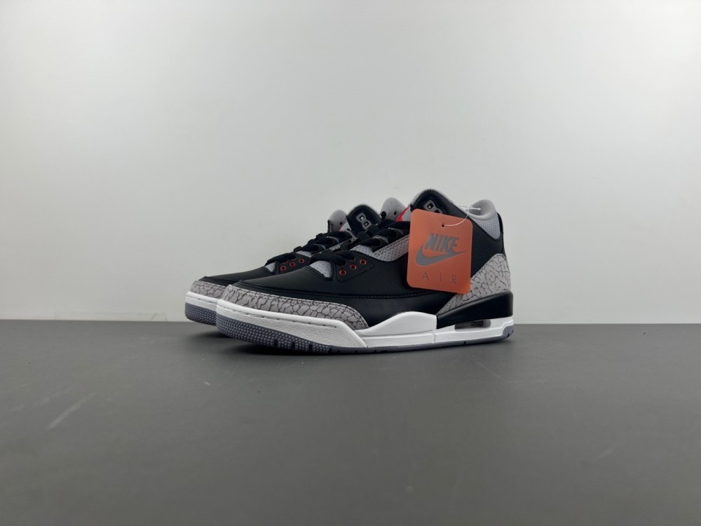 Air Jordan 3 Black Cement Reimagined 2024 DN3707-010