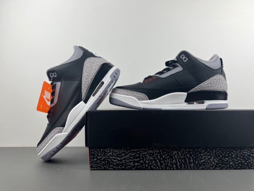 Air Jordan 3 Black Cement Reimagined 2024 DN3707-010