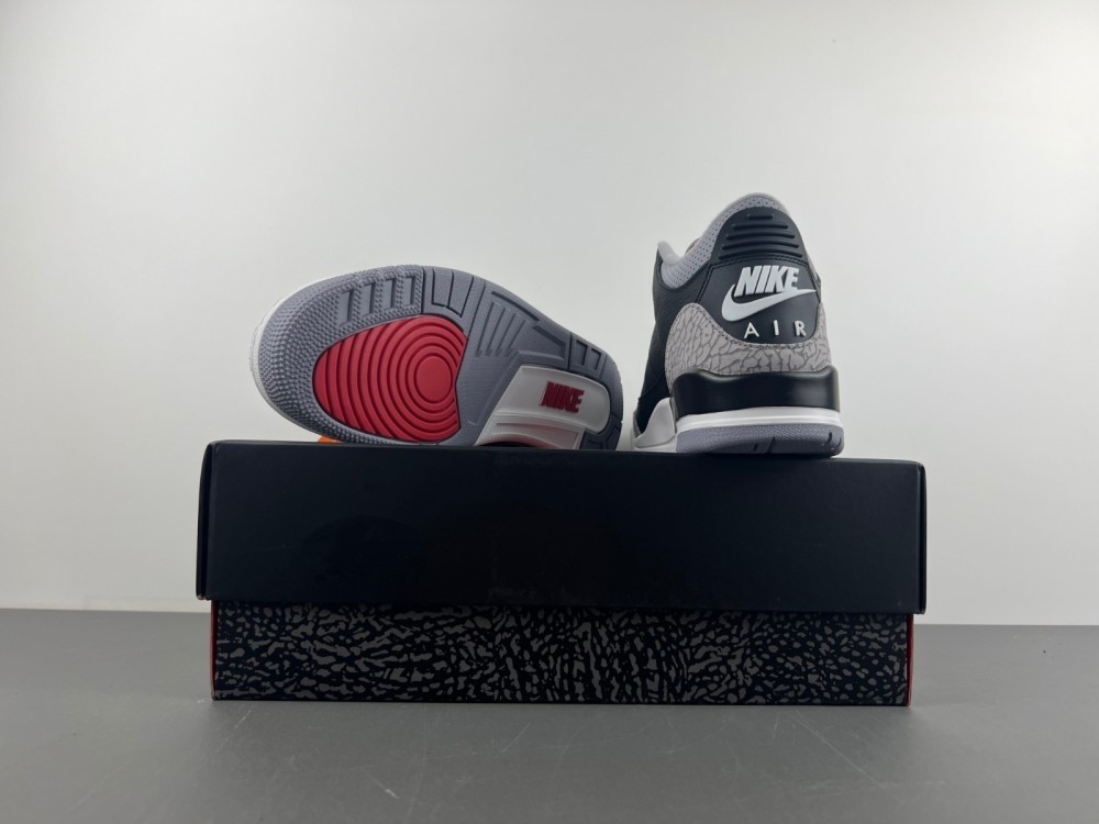 Air Jordan 3 Black Cement Reimagined 2024 DN3707-010