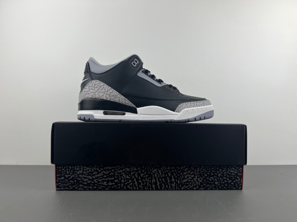 Air Jordan 3 Black Cement Reimagined 2024 DN3707-010