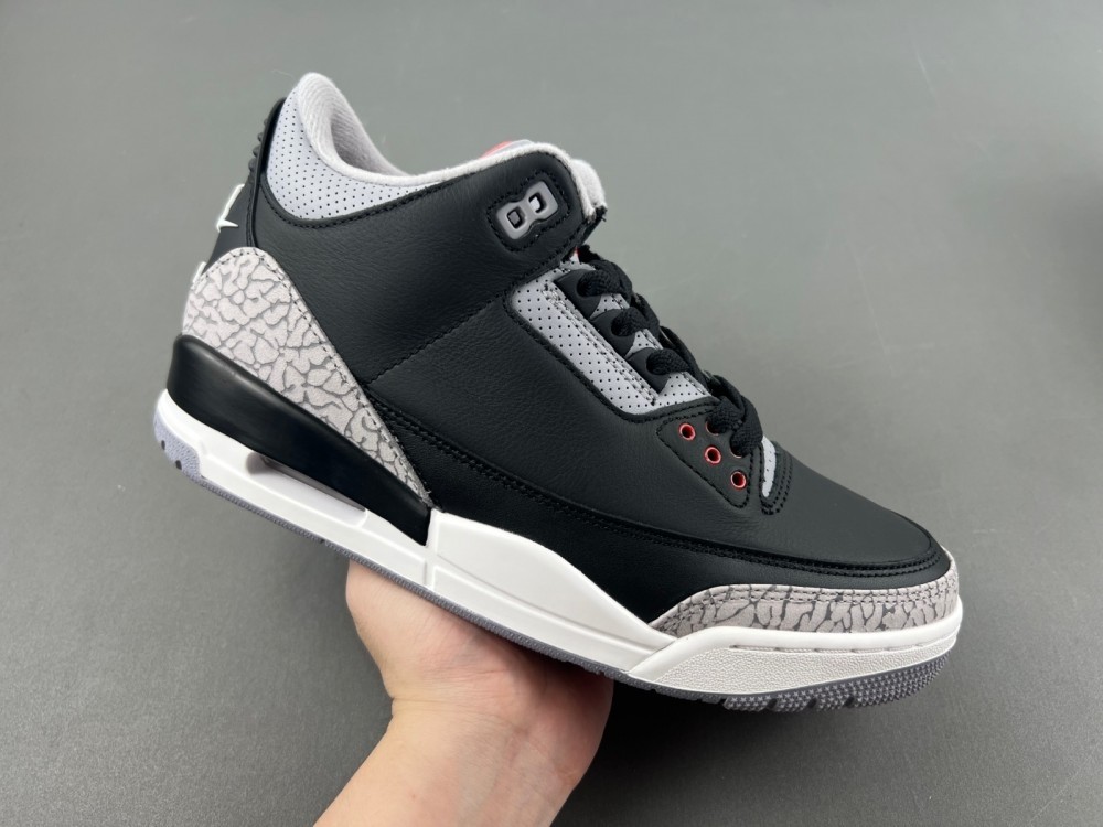 Air Jordan 3 Black Cement Reimagined 2024 DN3707-010