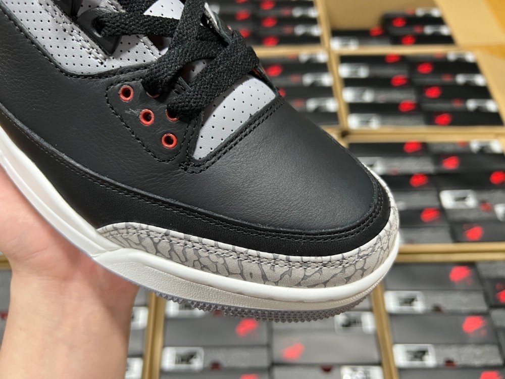 Air Jordan 3 Black Cement Reimagined 2024 DN3707-010