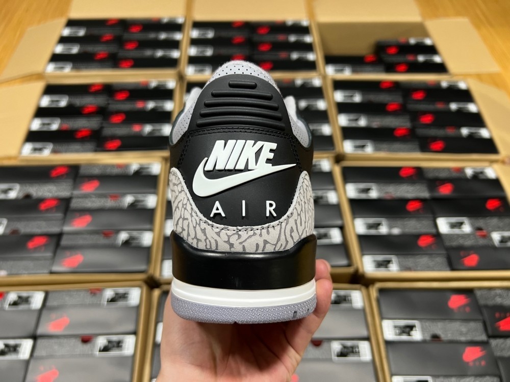 Air Jordan 3 Black Cement Reimagined 2024 DN3707-010
