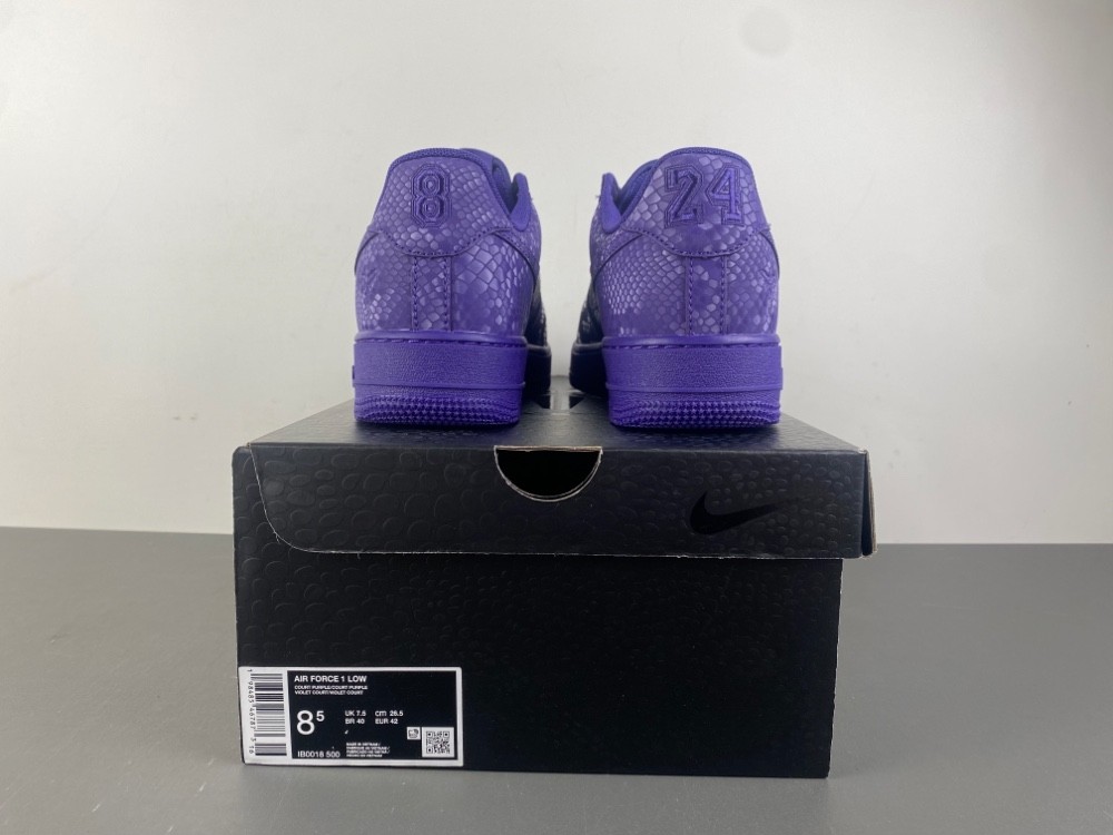 Kobe Bryant Nike Air Force 1 Low Court Purple IB0018-500