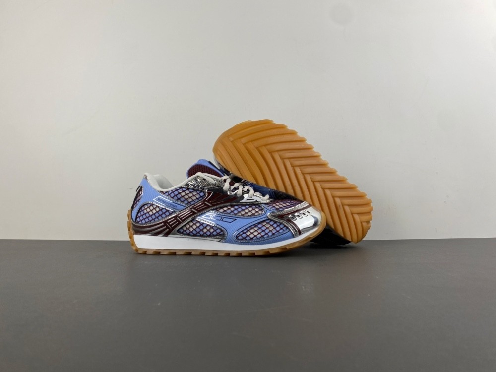 Bo*te*ga Ve*ne*ta Orbit Grey Blue Polyurethane 741357 v2X40 4766
