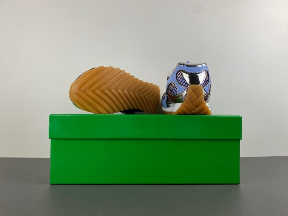 Bo*te*ga Ve*ne*ta Orbit Grey Blue Polyurethane 741357 v2X40 4766