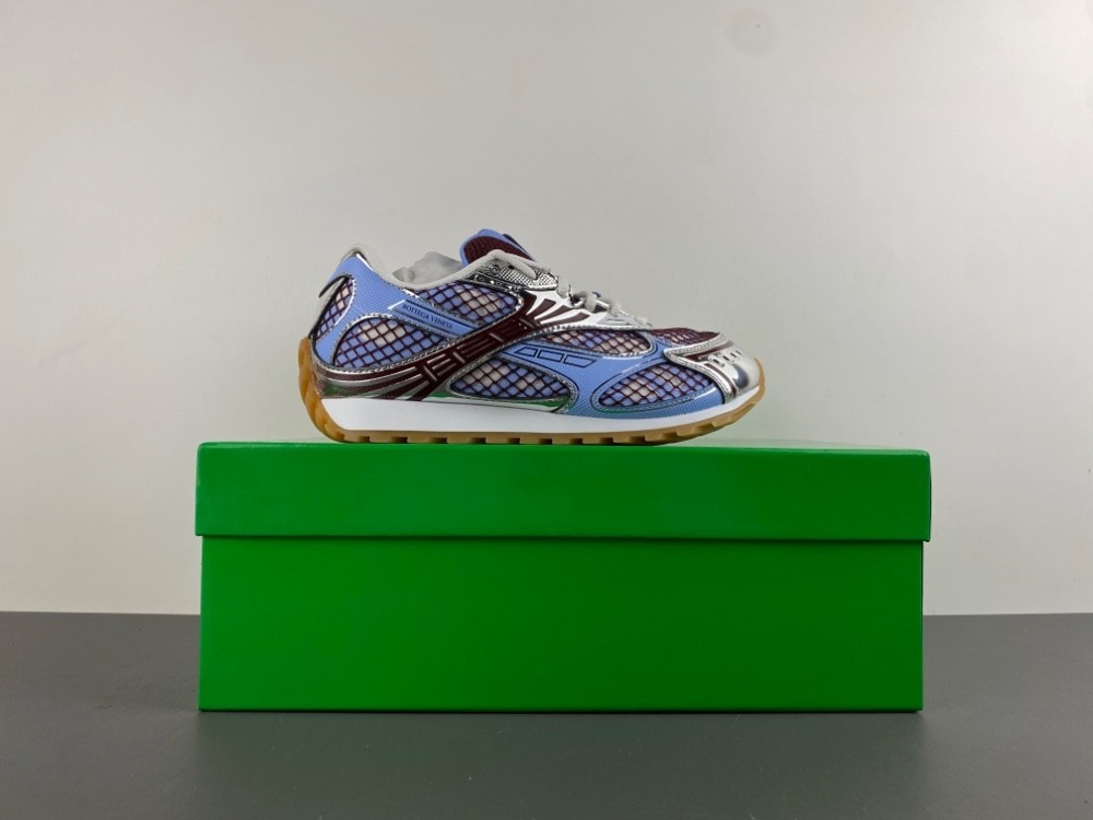 Bo*te*ga Ve*ne*ta Orbit Grey Blue Polyurethane 741357 v2X40 4766