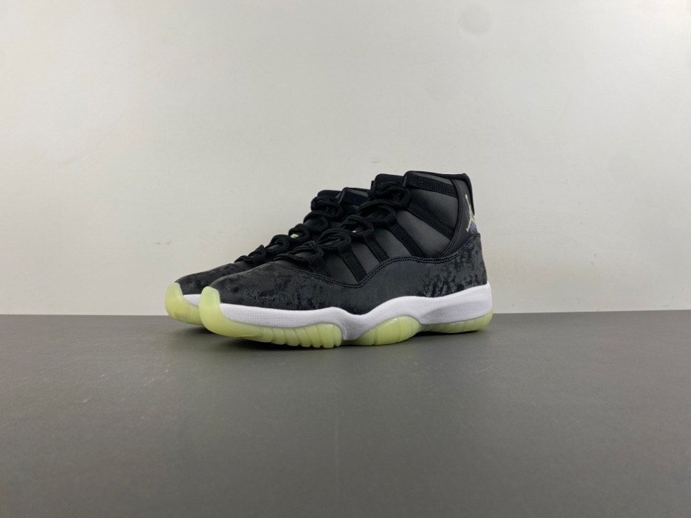 Air Jordan 11 Retro Black Barely Volt - IB1378-001