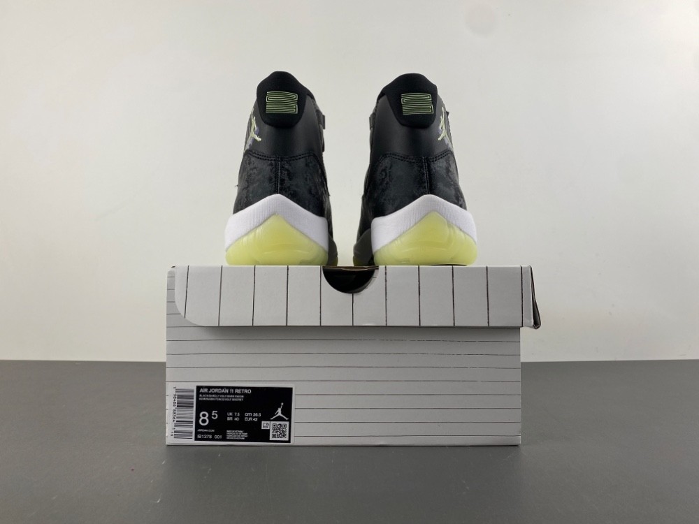 Air Jordan 11 Retro Black Barely Volt - IB1378-001