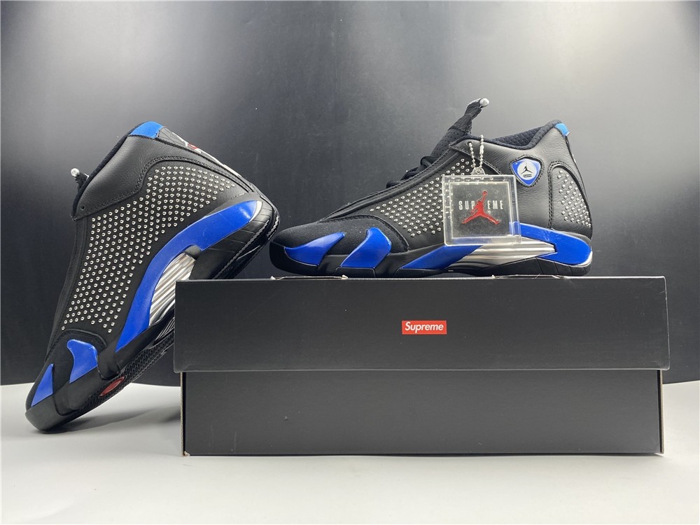 S*p*e Air Jordan 14 Black Varsity Royal BV7630-004