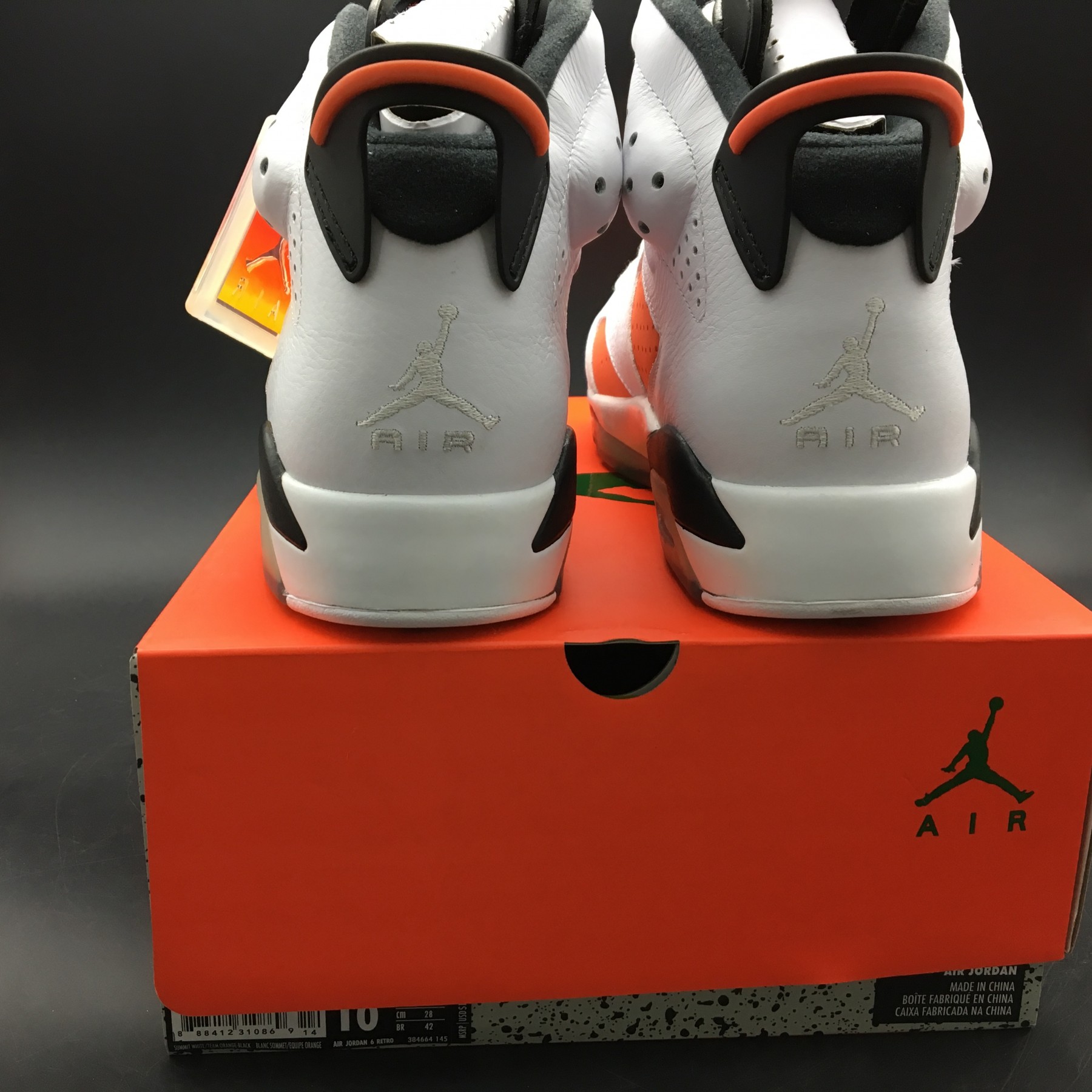 AIR JORDAN 6 RETRO NRG G8RD "GATORADE" orange mens 384664-145