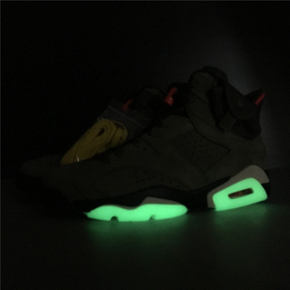 Travis Scott Air Jordan 6 Medium Olive Cactus Jack CN1084-200