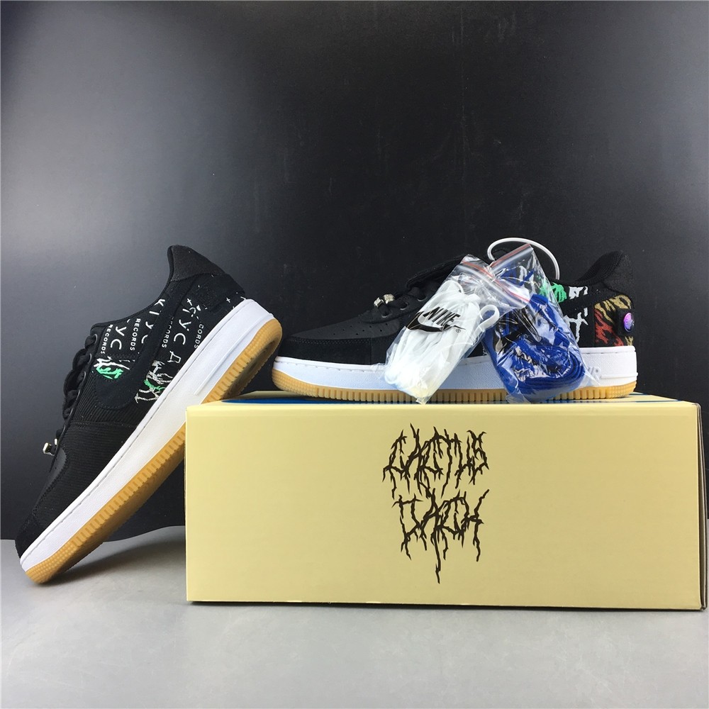 Travis Scott x Nike Air Force 1 Astroworld Black CN2405 901
