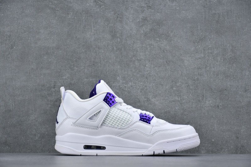 Air Jordan 4 Retro “Pure Money” white purple CT8527-115
