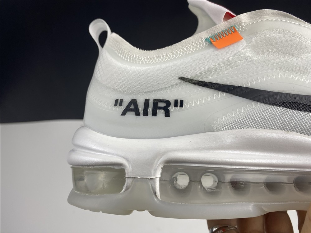 Off White X Air Max 97 The Ten White Cone Ice Blue AJ4585-100