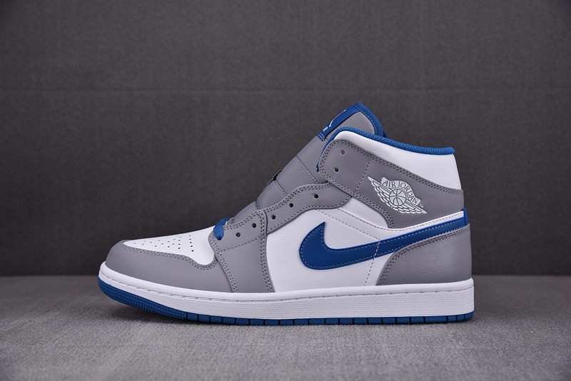 air Jordan 1 Mid True Blue Cement DQ8423-014