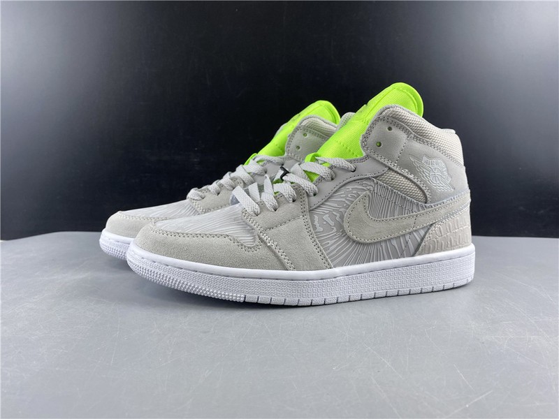 Air Jordan 1 Mid vast grey ghost green  CV3018-001