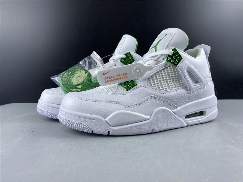 Air Jordan 4 Retro “Pure Money”  white green 308497-103