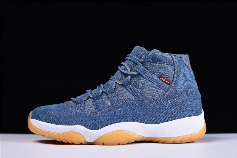 Air Jordan 11 Retro Denim/Sail-Game Red 914433-401