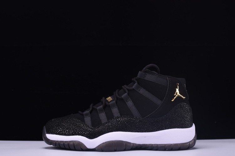 AIR JORDAN 11 RETRO PREM HC  "HEIRESS" BLACK/ gold-white 852625-030
