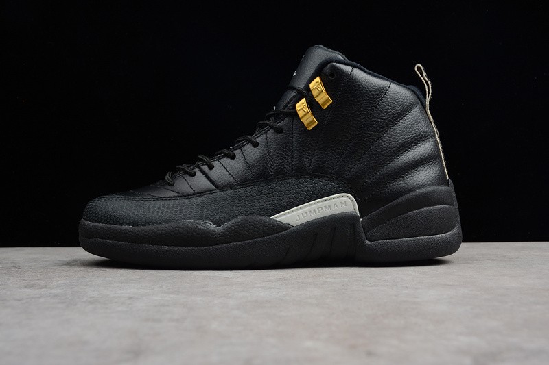 AIR JORDAN 12 “THE MASTER” Black/Rattan-White-Metallic Gold mens 130690-013