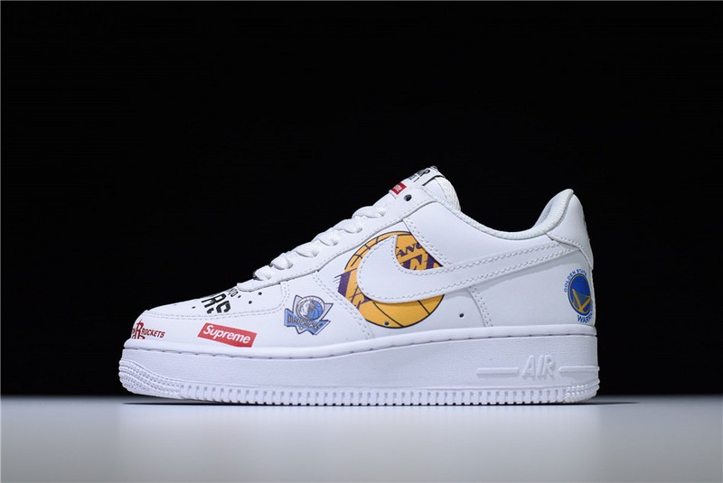 Nike Air Force 1 Mid '07 x S*p*e NBA White AQ8017-101