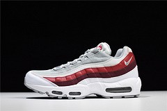 NIKE Air Max 95 Essential Mens White-Grey-Red Running Shoes  749766 103