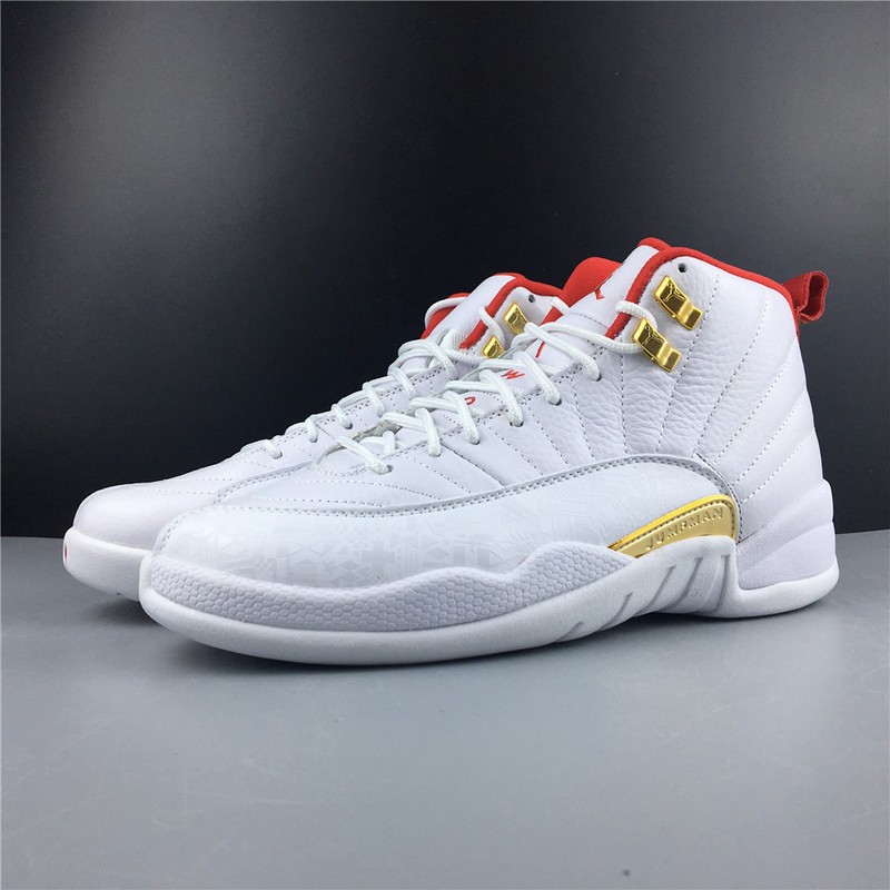 Air Jordan 12 FIBA White University Red 130690-107