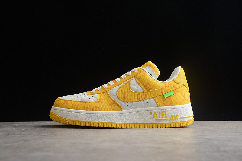 NIKE LOW AIR FORCE 1 X LV yellow white