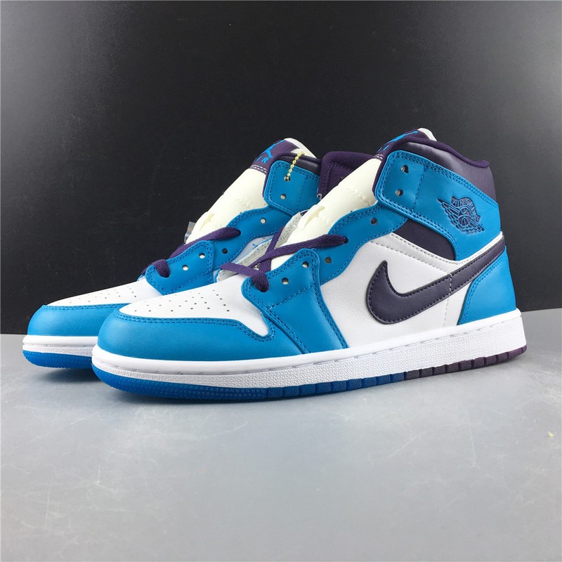 Air Jordan 1 Mid Hornets 554724-415