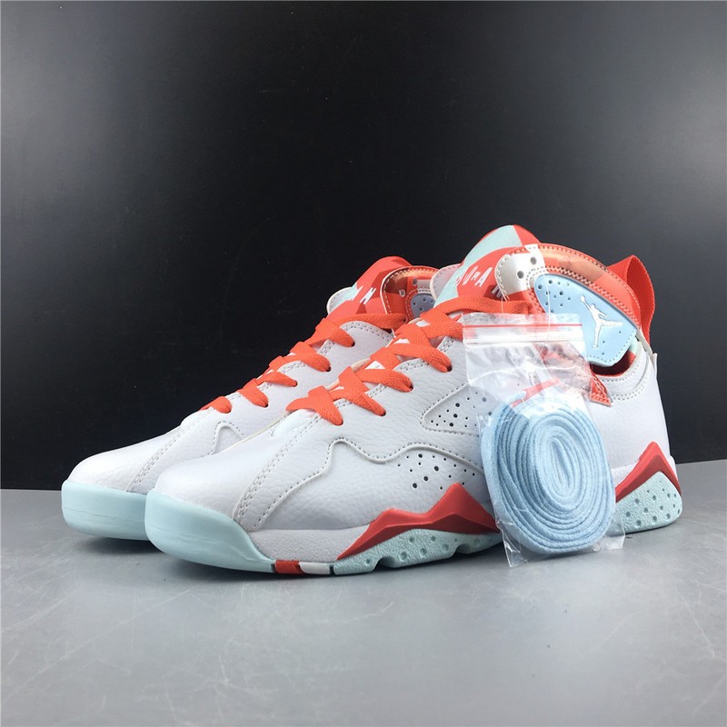 Air Jordan 7 Girls White Topaz Mist Ember Glow 442960-104