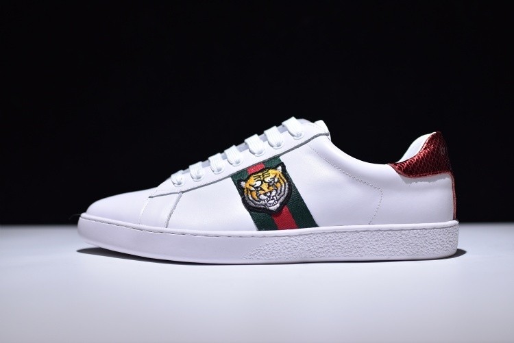 G*u*i* Ace Embroidered Low-Top Sneaker with TIGER MENS