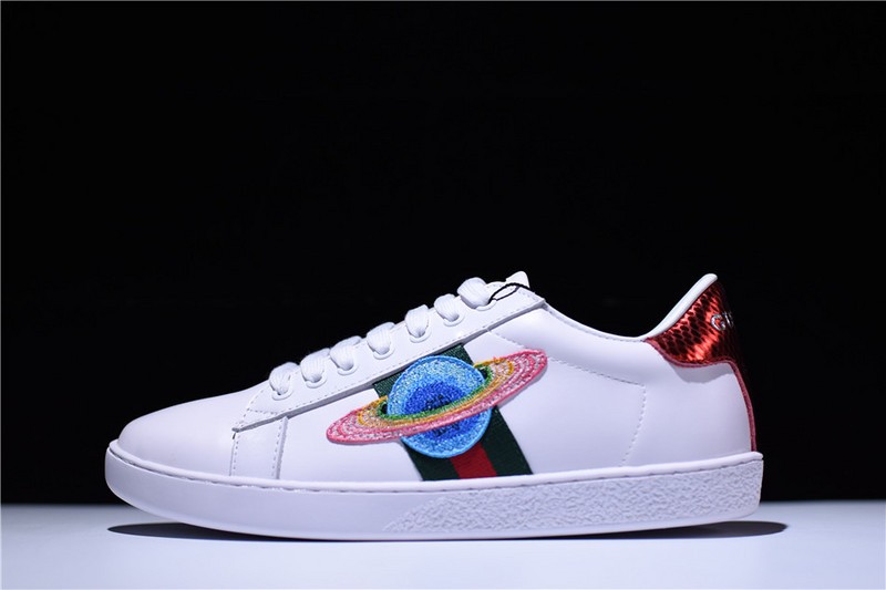 G*u*i* Ace Embroidered Low-Top Sneaker with ufo womens