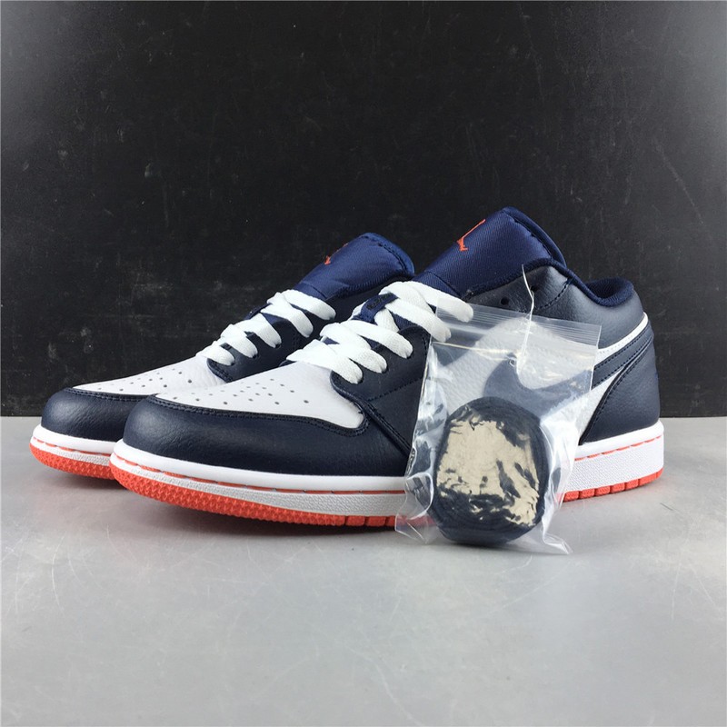 Air Jordan 1 Low Obsidian Ember Glow  553558-481